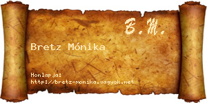 Bretz Mónika névjegykártya