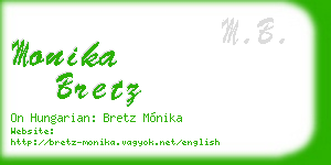 monika bretz business card