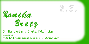 monika bretz business card